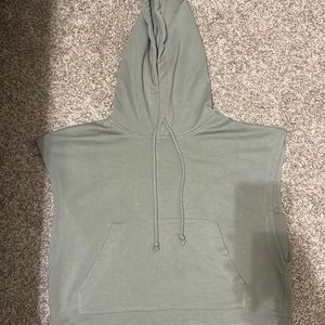 Zara cropped, muscle tee style, hoodie